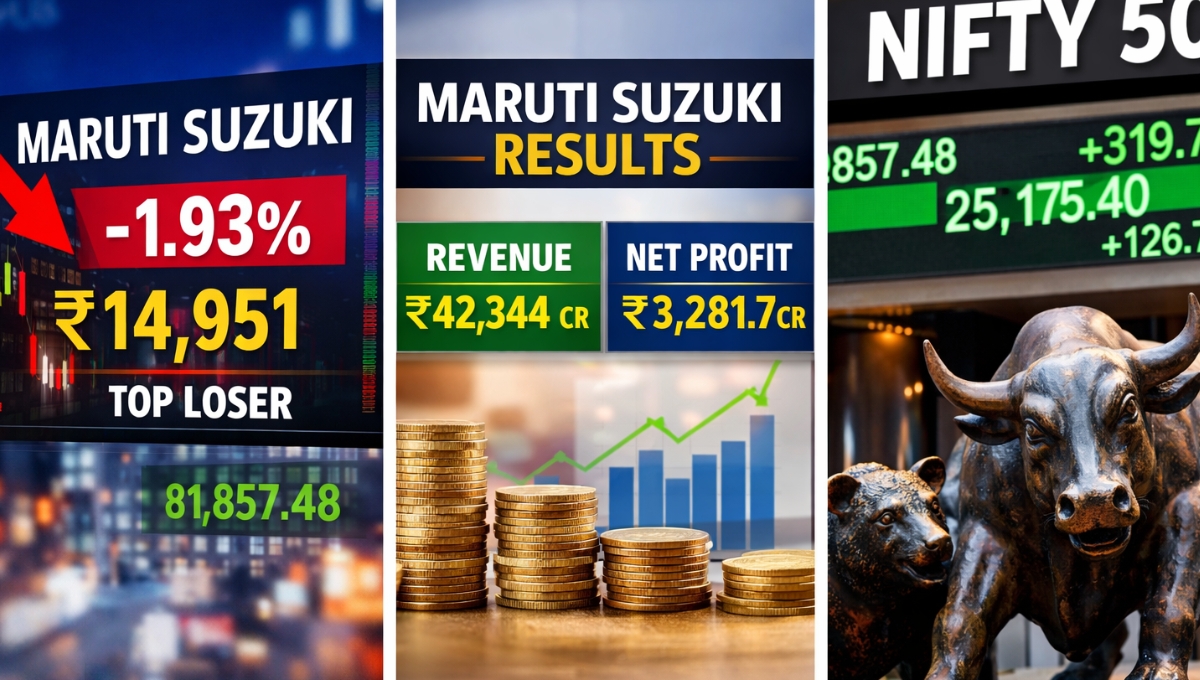 Maruti Suzuki India share price falls 1.93 percent, stock among top losers on Nifty 50 today